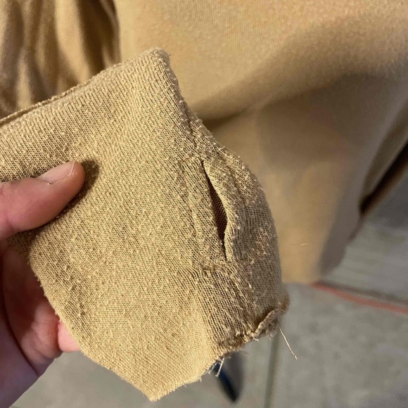 Michael Stars Beige Oversized Long Sleeve Crewneck‎ Tee Size Small - Picture 2 of 5